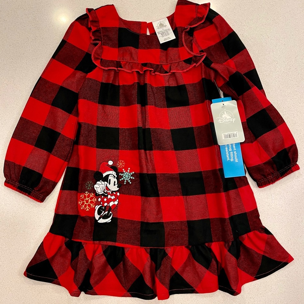 Disney Minnie Mouse Holiday Nightgown NWT